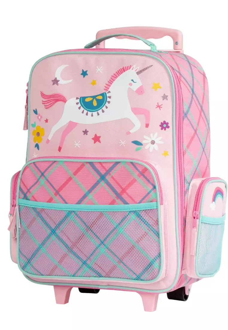 Trolley Bag with Lunch Bag for Kids Pink Unicorn Classic