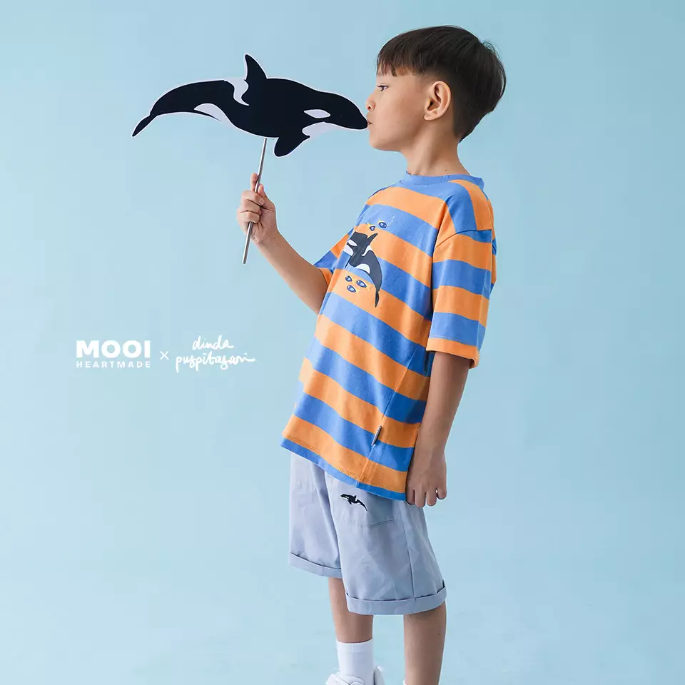 Mooi X Dinda Puspitasari Celana Pendek Anak BHRE Short Pants Kids - Grey