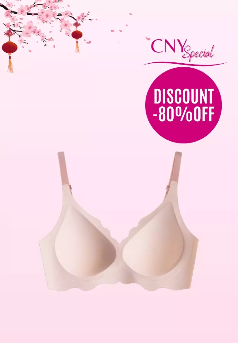 Kiss & Tell Daisy Seamless Wireless Paded Push Up Bra in Pink 2024, Buy  Kiss & Tell Online