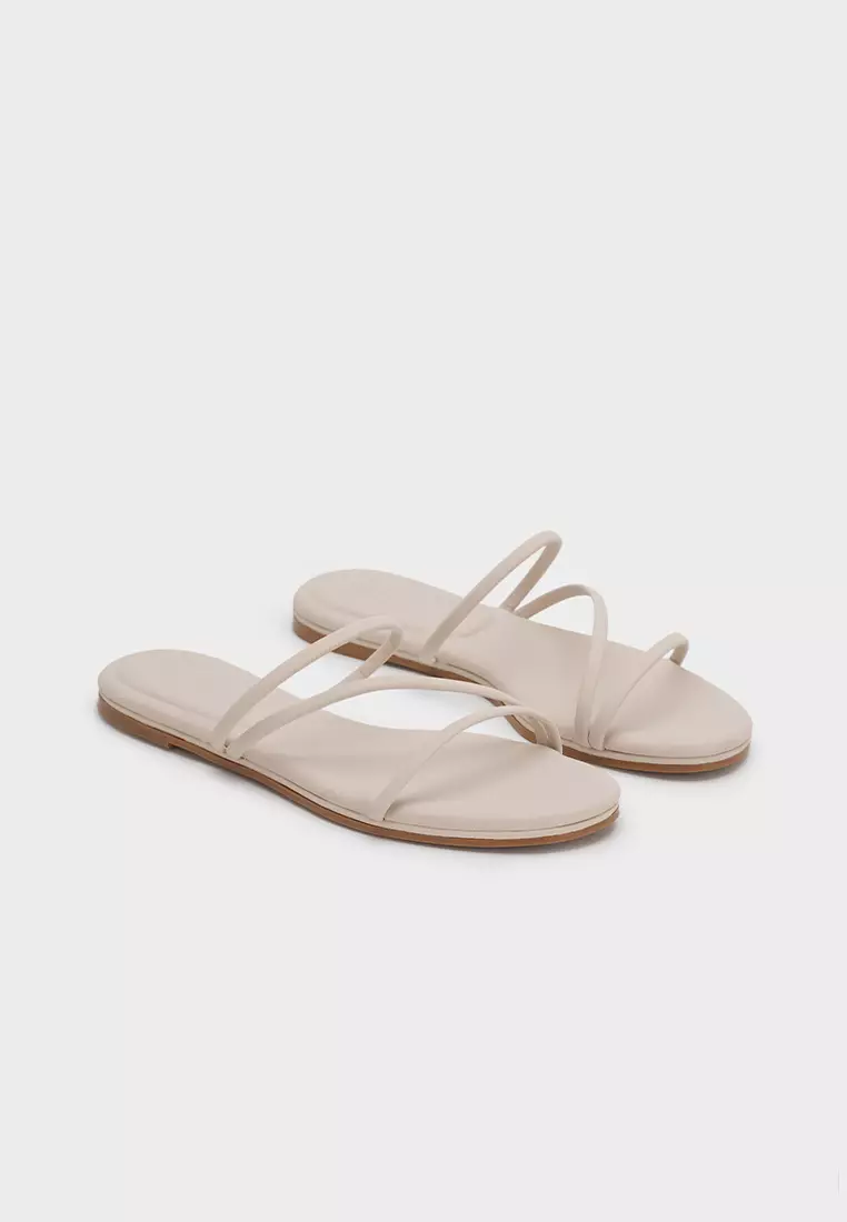 STRAPPY FLAT SLIDES WITH CLOUDFOAM INSOLE