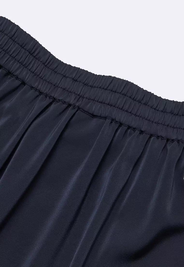 女裝側面條紋半身中長裙