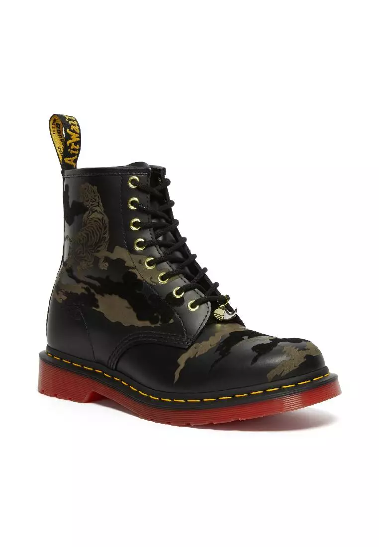 1460 YEAR OF THE TIGER LEATHER LACE UP BOOTS