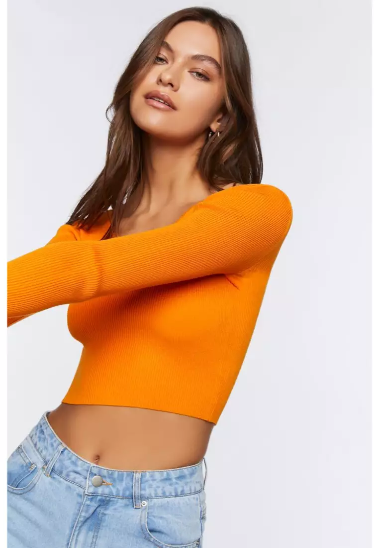 Forever 21 best sale orange crop top