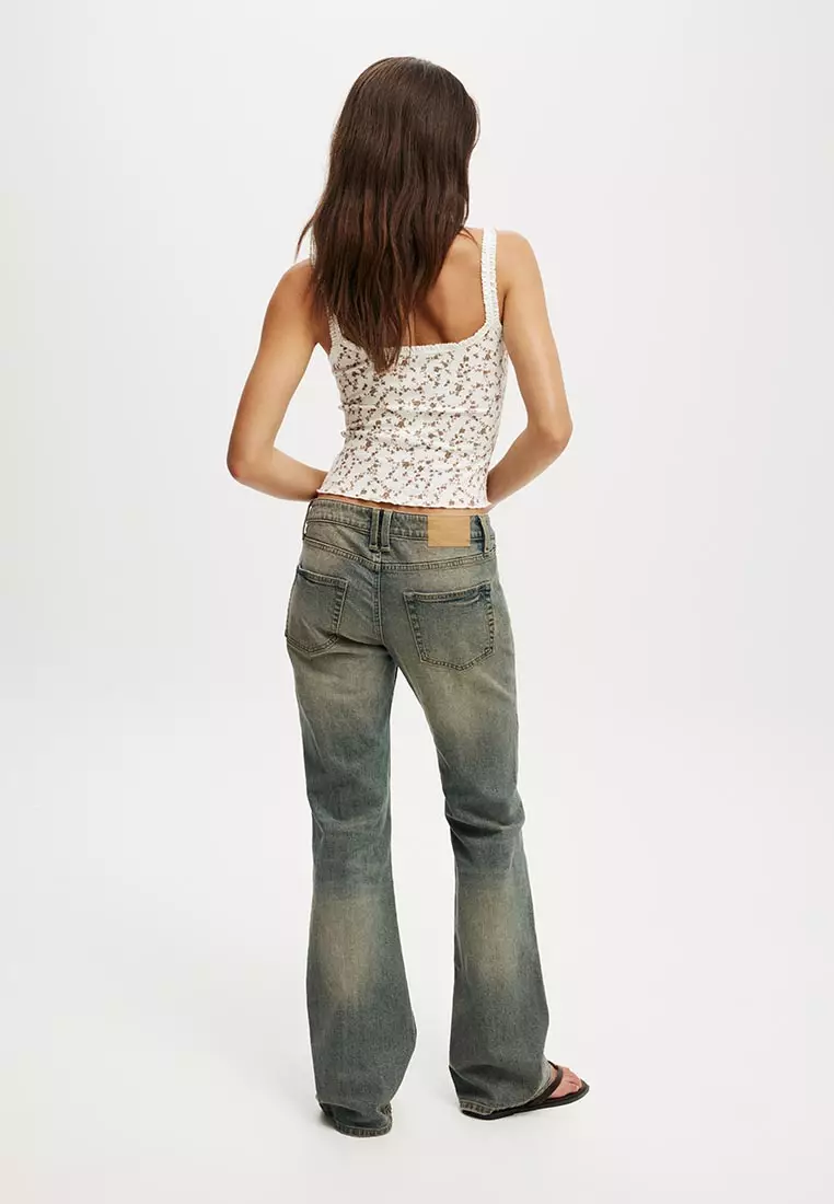 Low Rise Bootcut Jeans