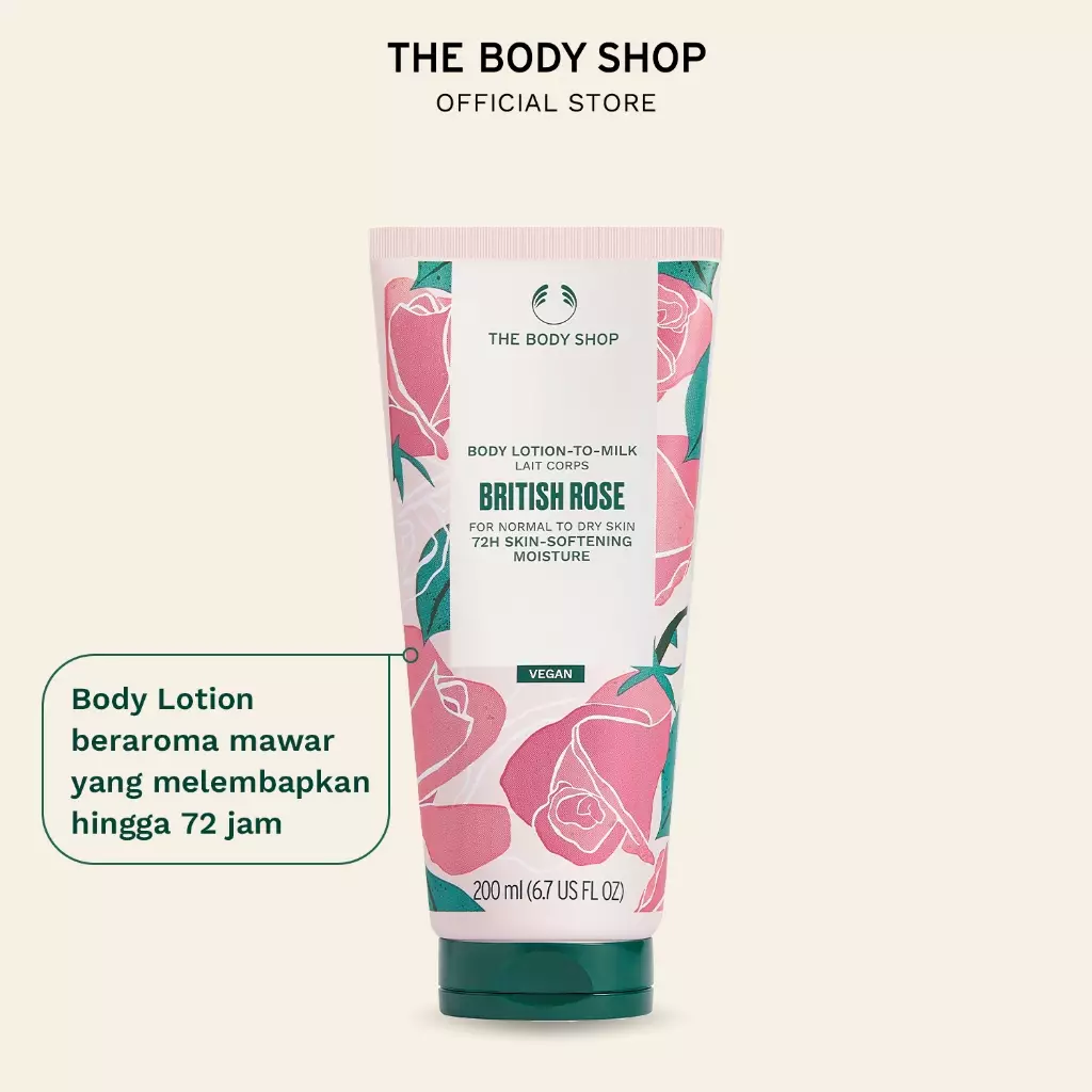 British Rose Body Lotion 200ml