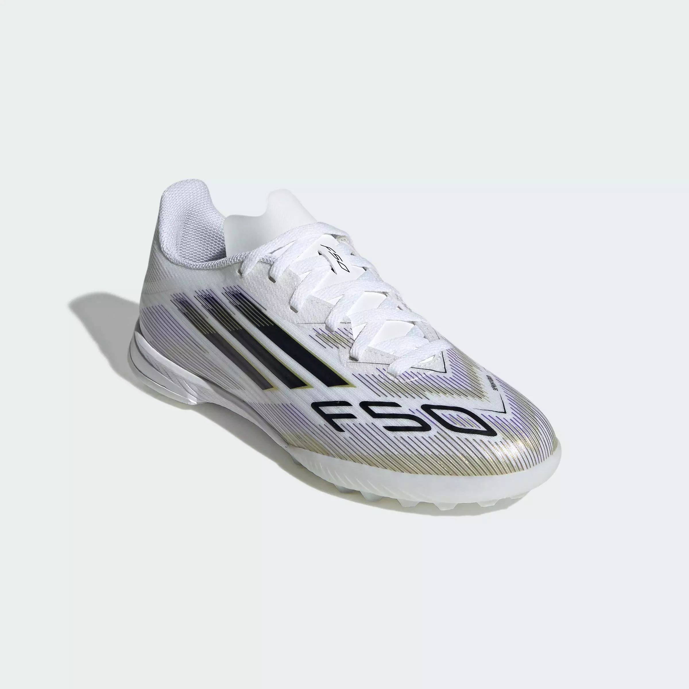 Football F50 League Turf Boots Kids Unisex White JI0002