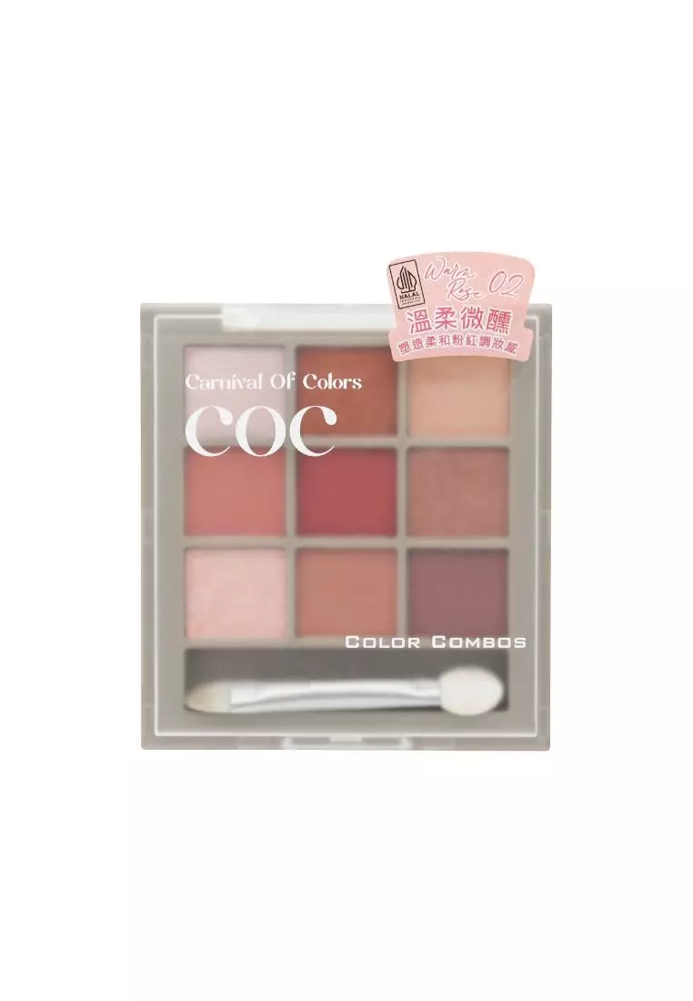 Color Combos Dazzle Eyeshadow Palette (#02 Warm Rose)(9.9g) 9.9g
