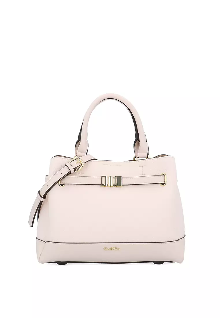 Buy Carlo Rino Luxe Belle Top Handle - Beige Online | ZALORA Malaysia