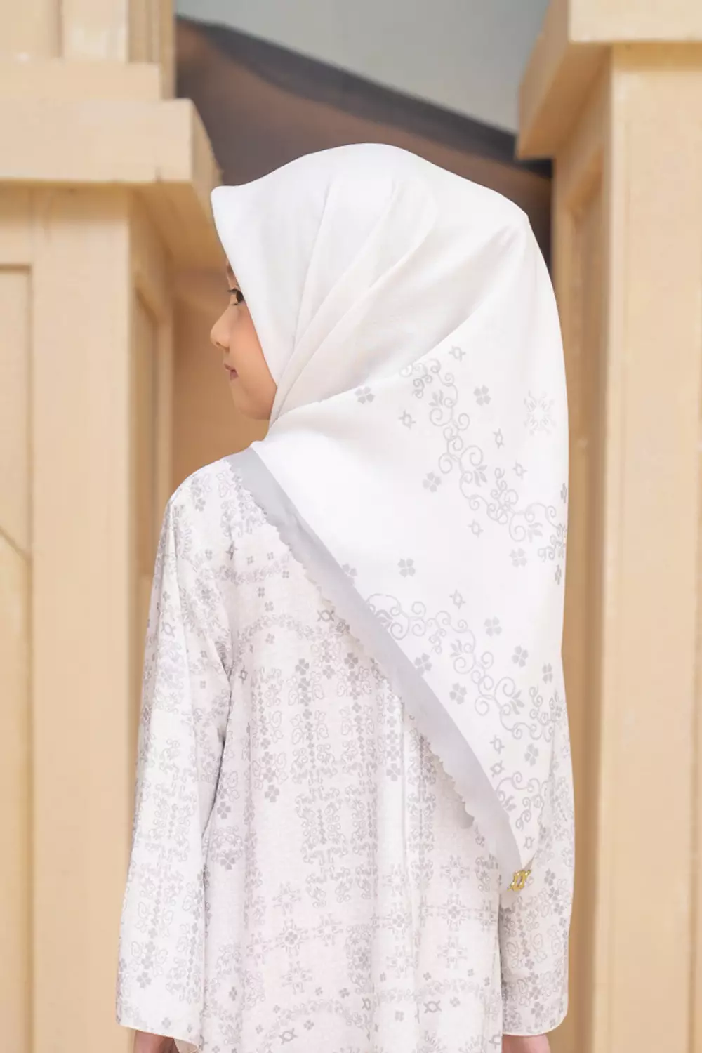 Klamby - Malqaf Scarf Kids Snowy Pearl