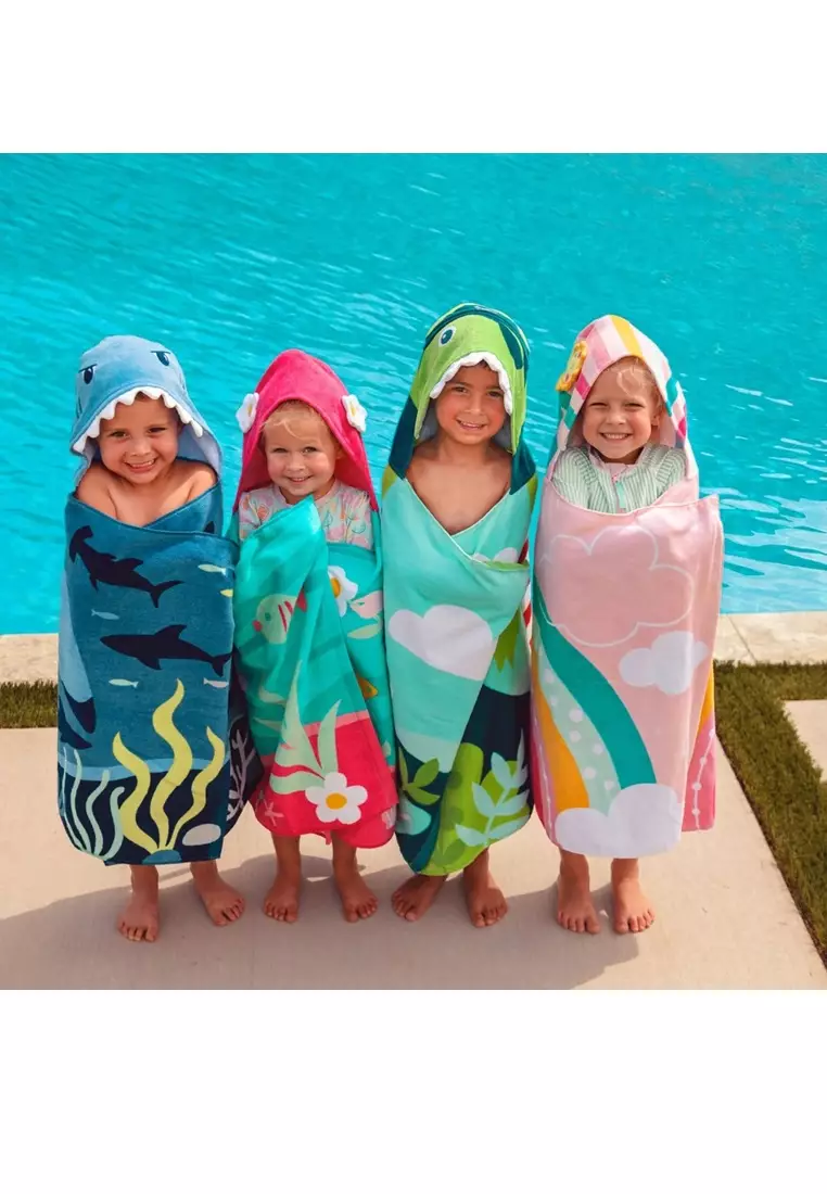 Hooded Towel Dino Pirate