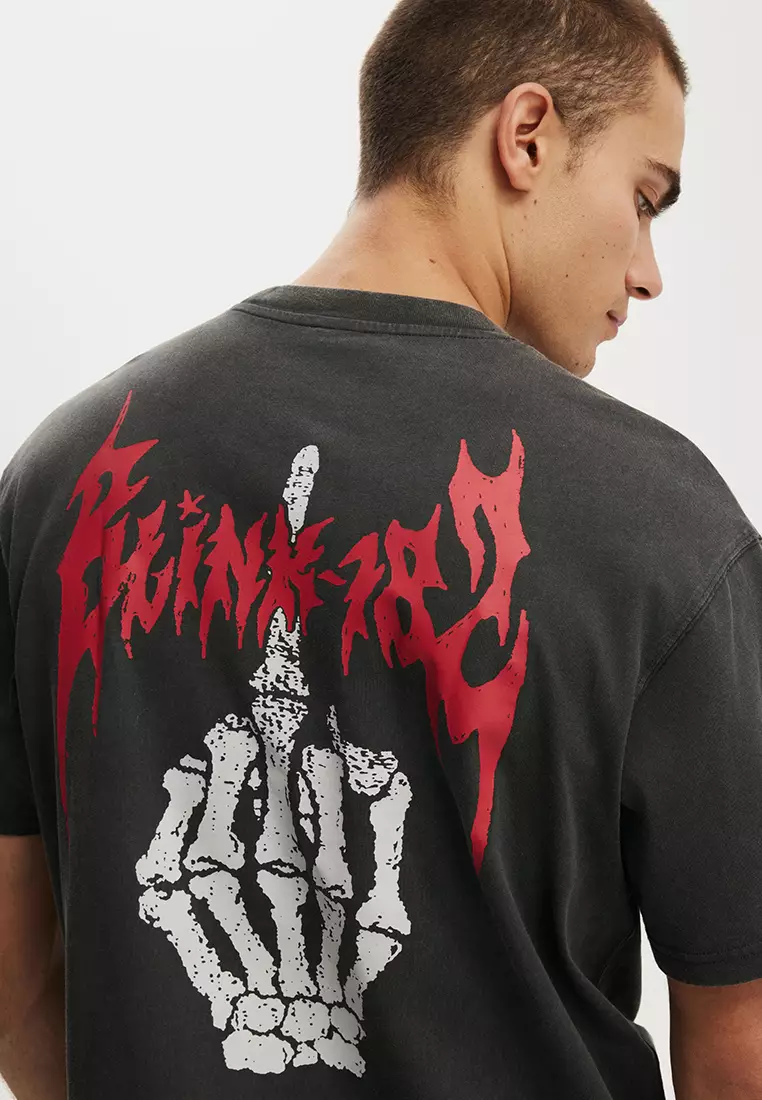 Cropped Fit Music T-Shirt