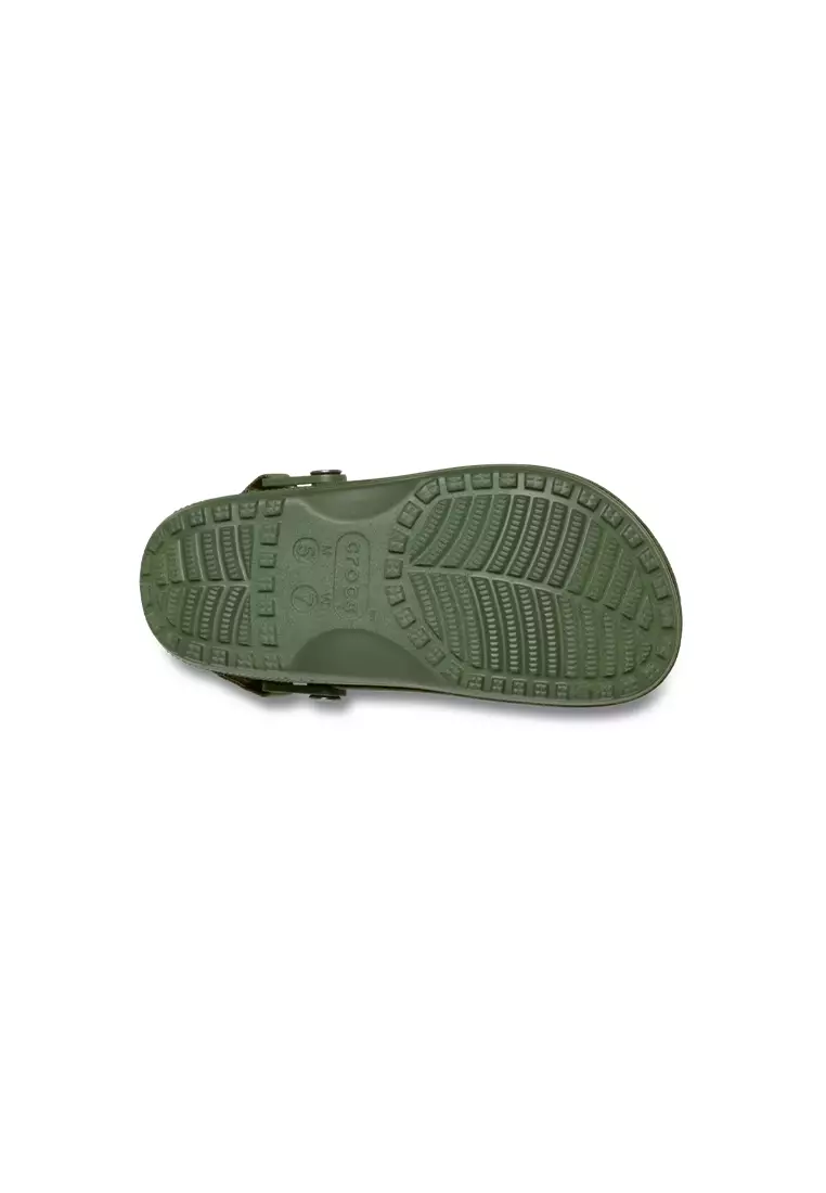 Classic Crafted Vegan Suede Clog in Armygreen