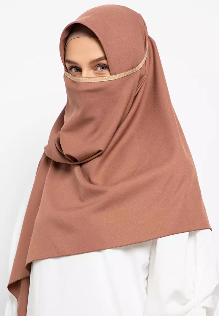 Bruin Niqab Instant Hijab