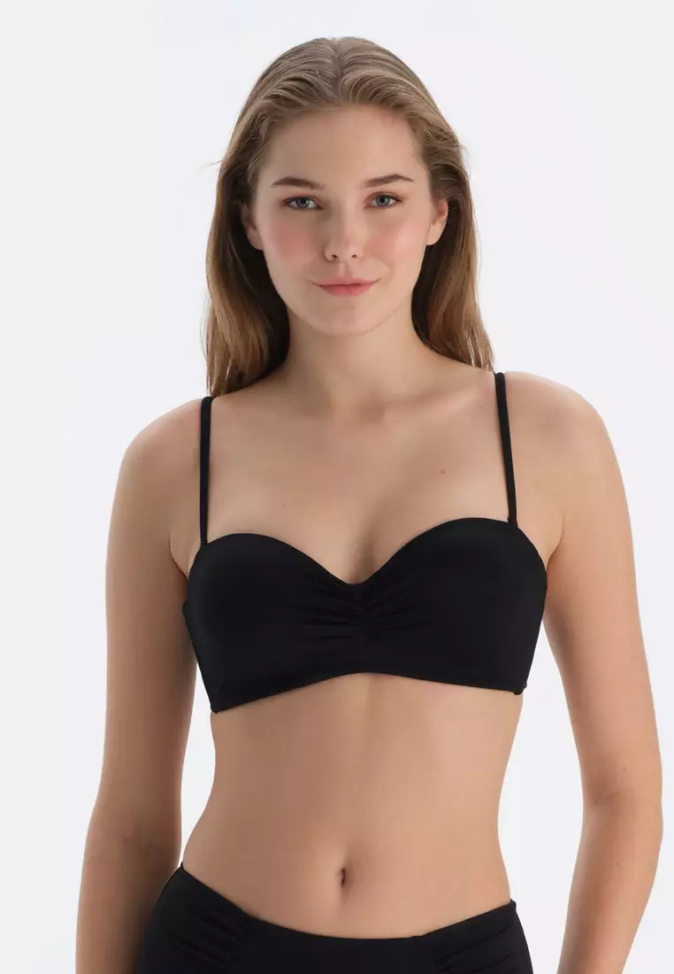 Buy DAGİ Black Strapless Bikini Top, Full-Cup, Underwire, Swimwear