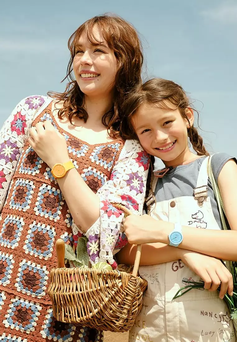 Pop Series Women Analog Watch LQ-24B-2B Blue Resin Strap