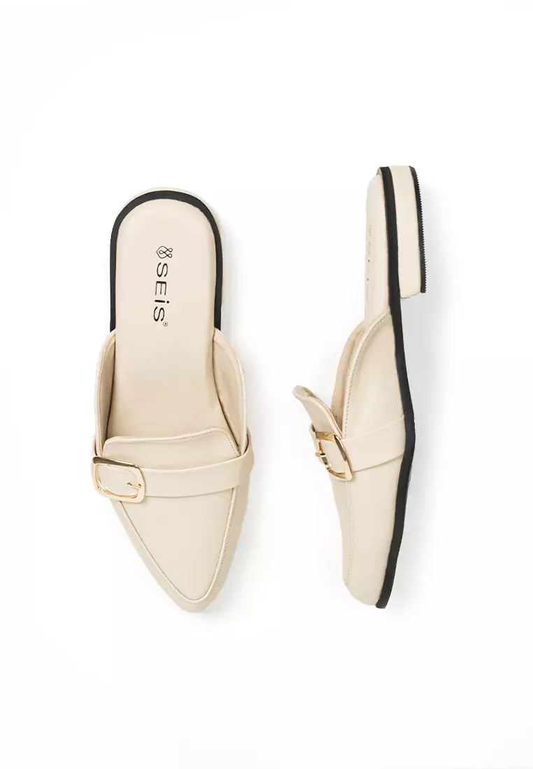 SEIS  Macys Mules Wanita - CREAM