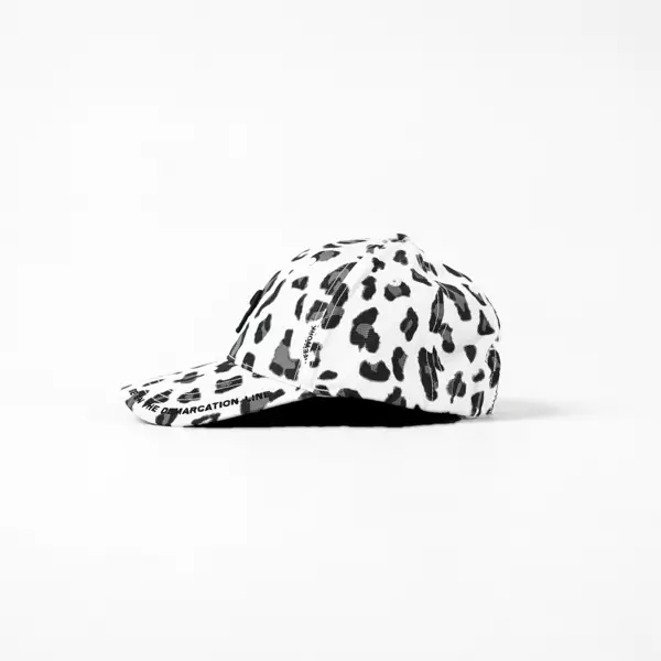 Topi LIFE WORK RADOG HEAD OUTLINE LEOPARD BLACK WHITE CAP 100% ORIGINAL - OS ADJUST