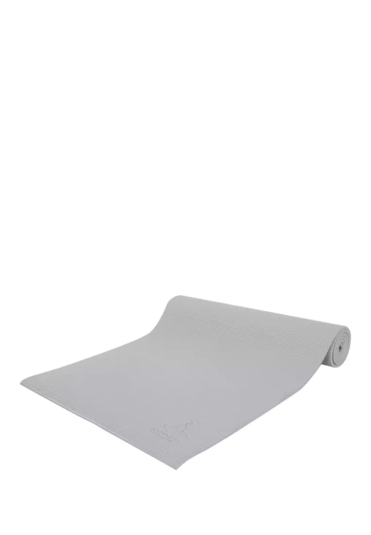 HAPPYFIT YOGAMAT PVC POLOS 8MM GREY + TAS