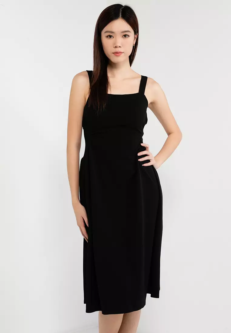 Buy Artist Eva Draped Detail Tank Dress 2023 Online | ZALORA Singapore