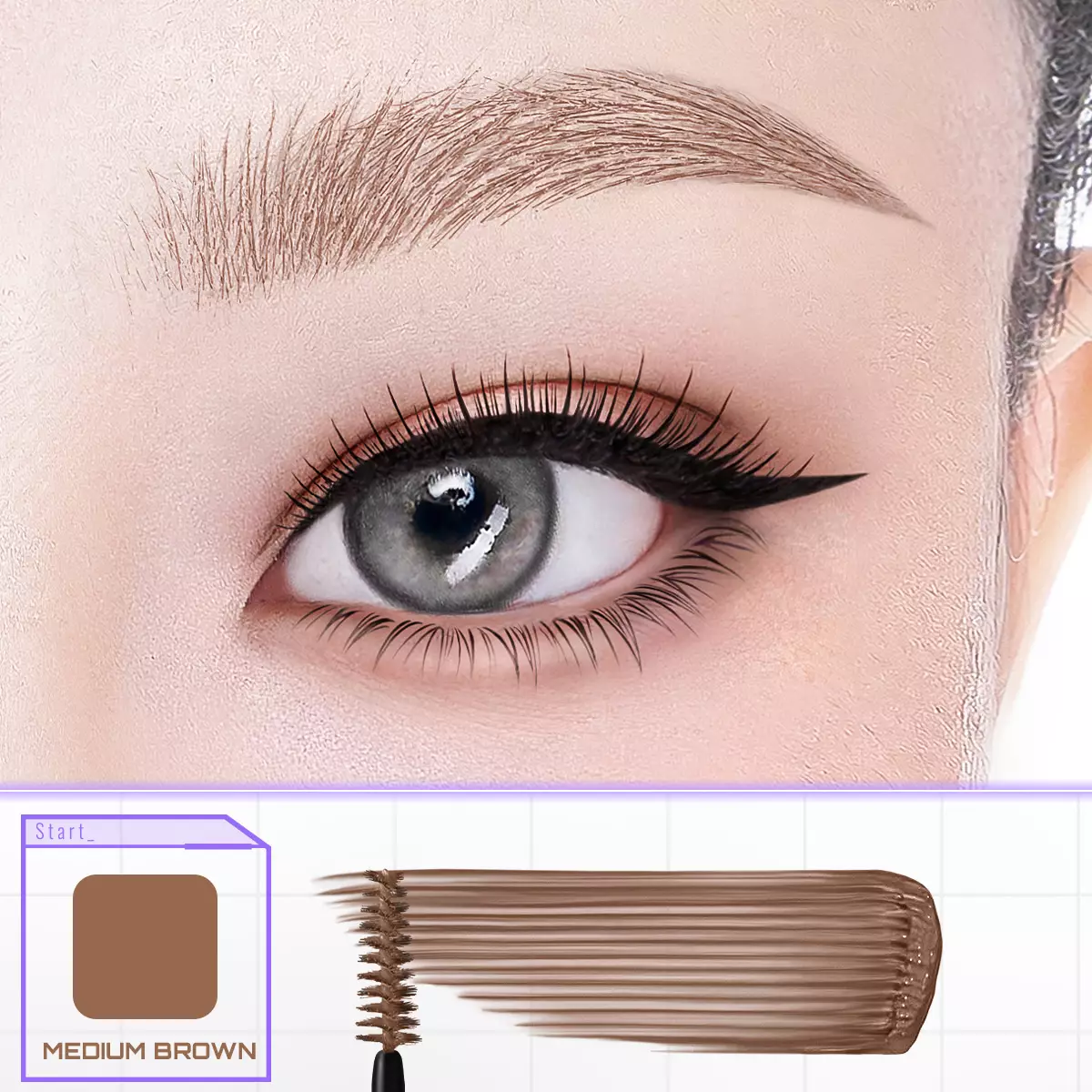 SOMETHINC Browcara 24hold Waterproof Brow Gel - Medium Brown