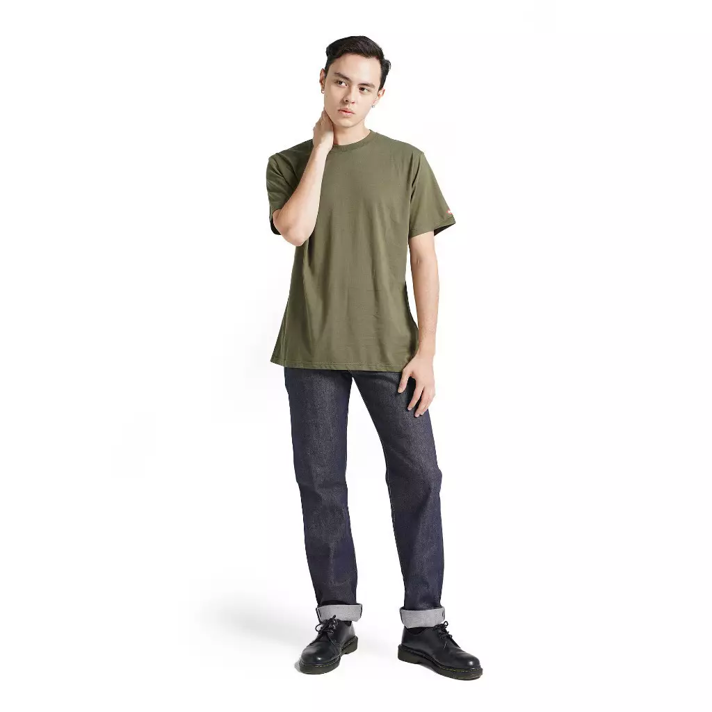 Lee Cooper T-Shirt Basic Regular Tee Olive