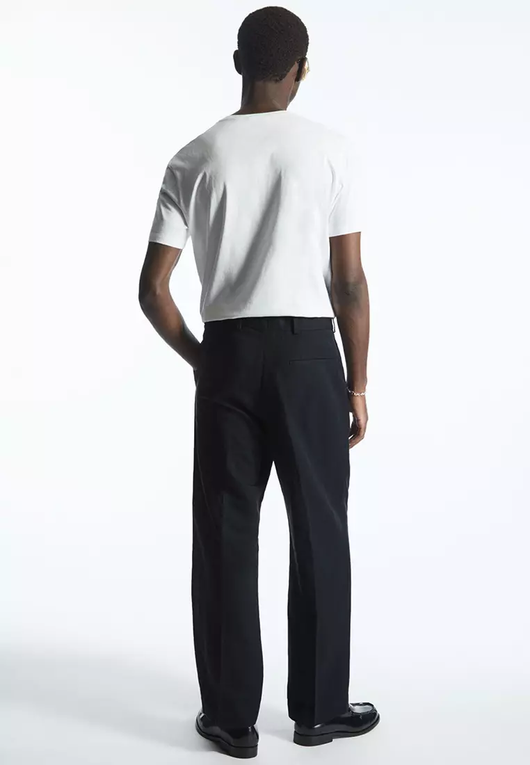 COS Pleated Straight-Leg Linen-Blend Trousers 2024 | Buy COS Online ...