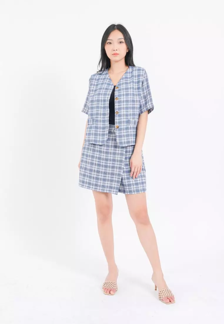 Seoul Blazer Set Blue