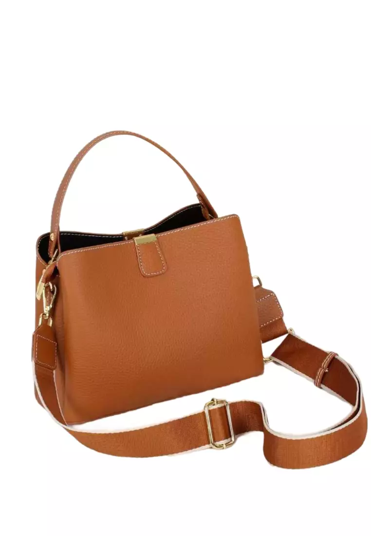 Women's Classic Cowhide Leather Crossbody Bags Tote Bags