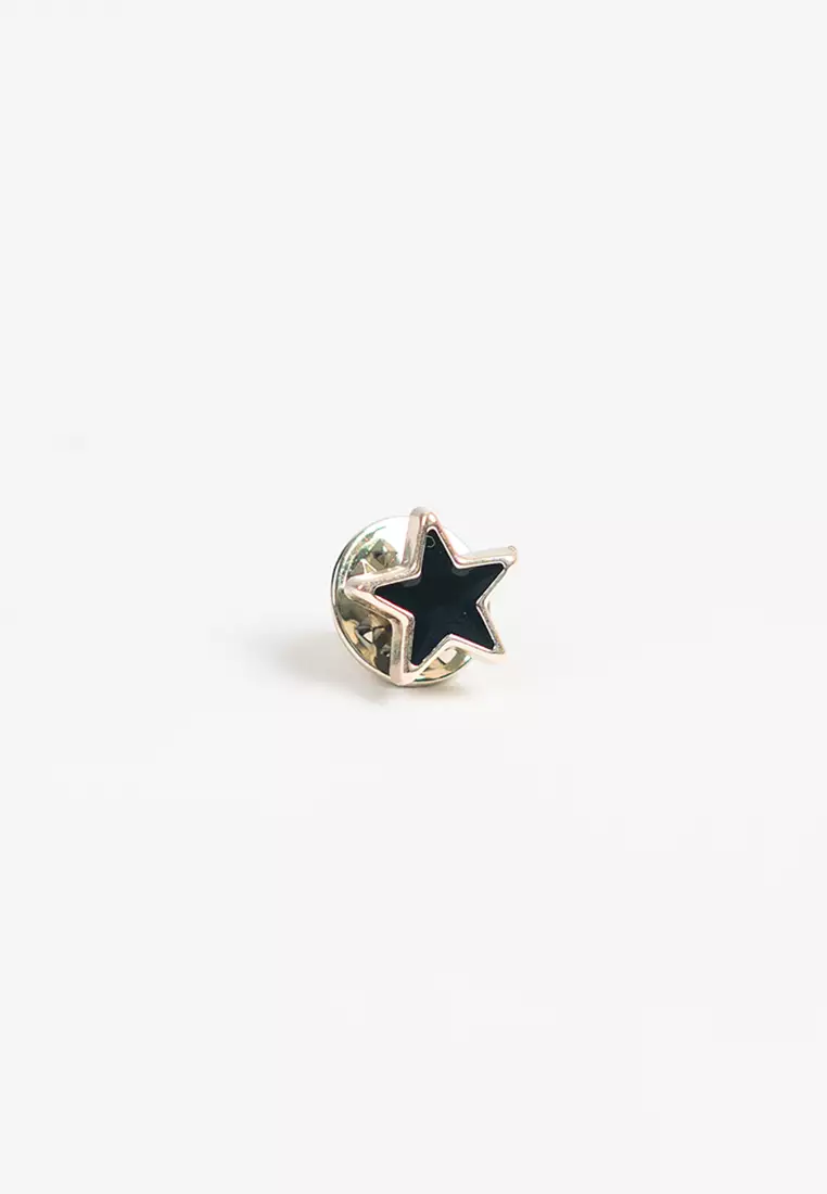 Houseofcuff lapel pin brooch bros untuk jas TUSUK HITAM A06