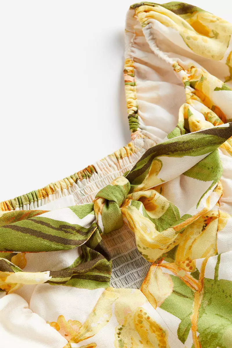 Tie-detail cropped top