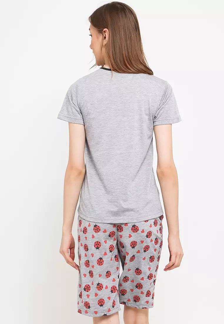 Pyjama Pijama Short Sleeve Short Pants Sleepwear