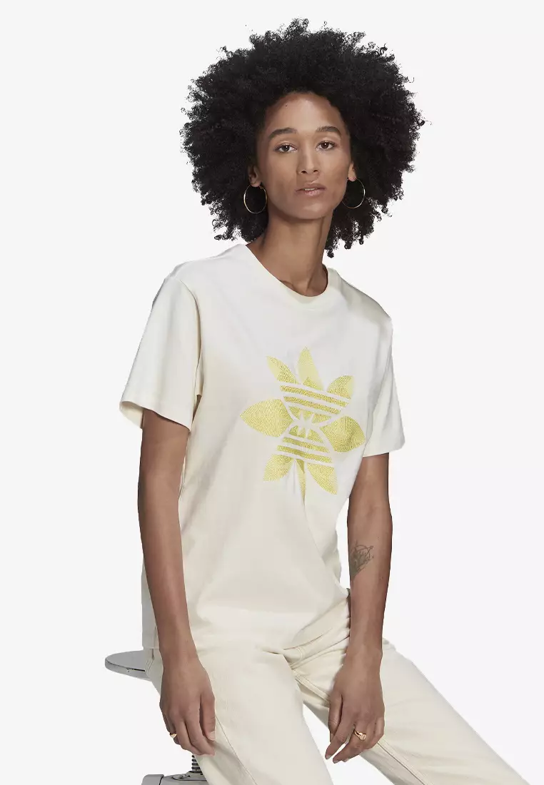 Adidas originals sales white tee