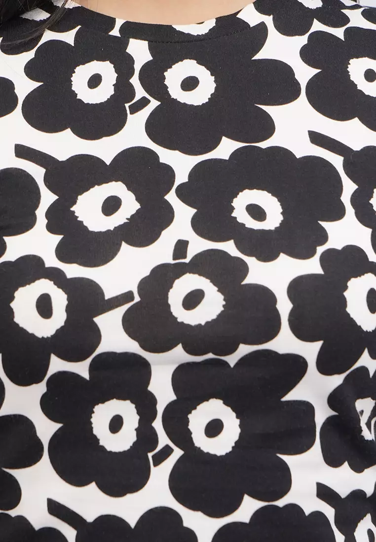 Printed Short Sleeve Crop T-Shirt