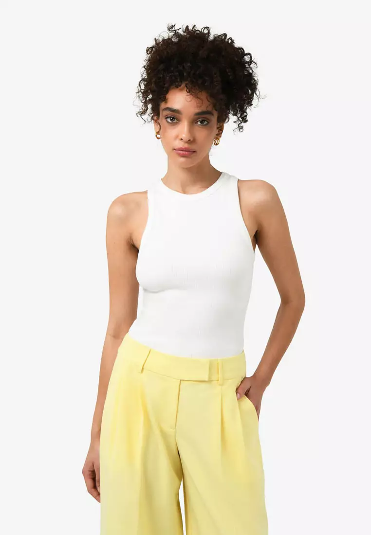 Buy FORCAST Devon Cotton Blend Singlet Online | ZALORA Malaysia