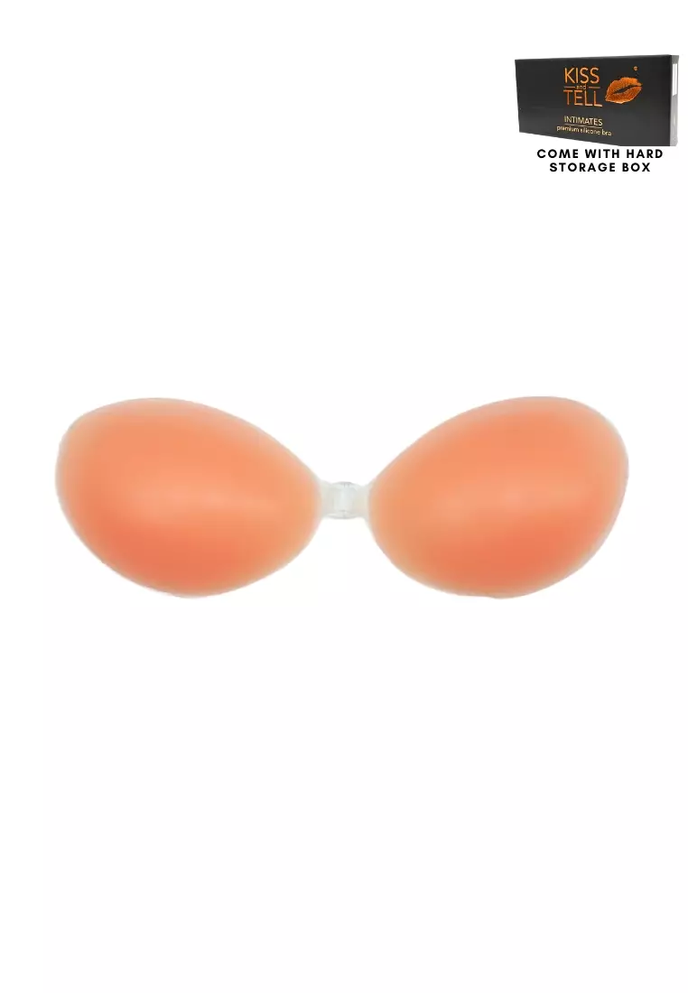 Silicone 3.5CM Thickness Push Up Nubra in Pink Seamless Invisible Reusable Adhesive Stick on Wedding Bra 隐形聚拢胸