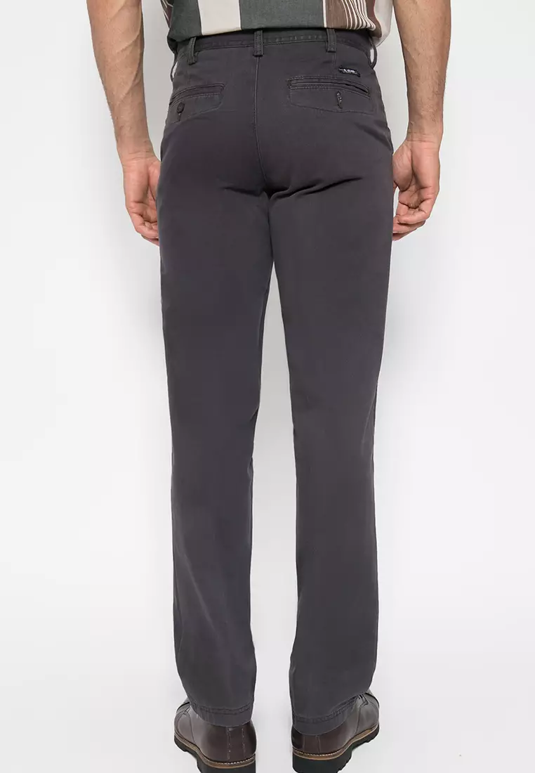 LGS - Celana Casual Pria - Celana Panjang Chinos - Warna Hitam - Reguler - LECT.777.015.659.7C