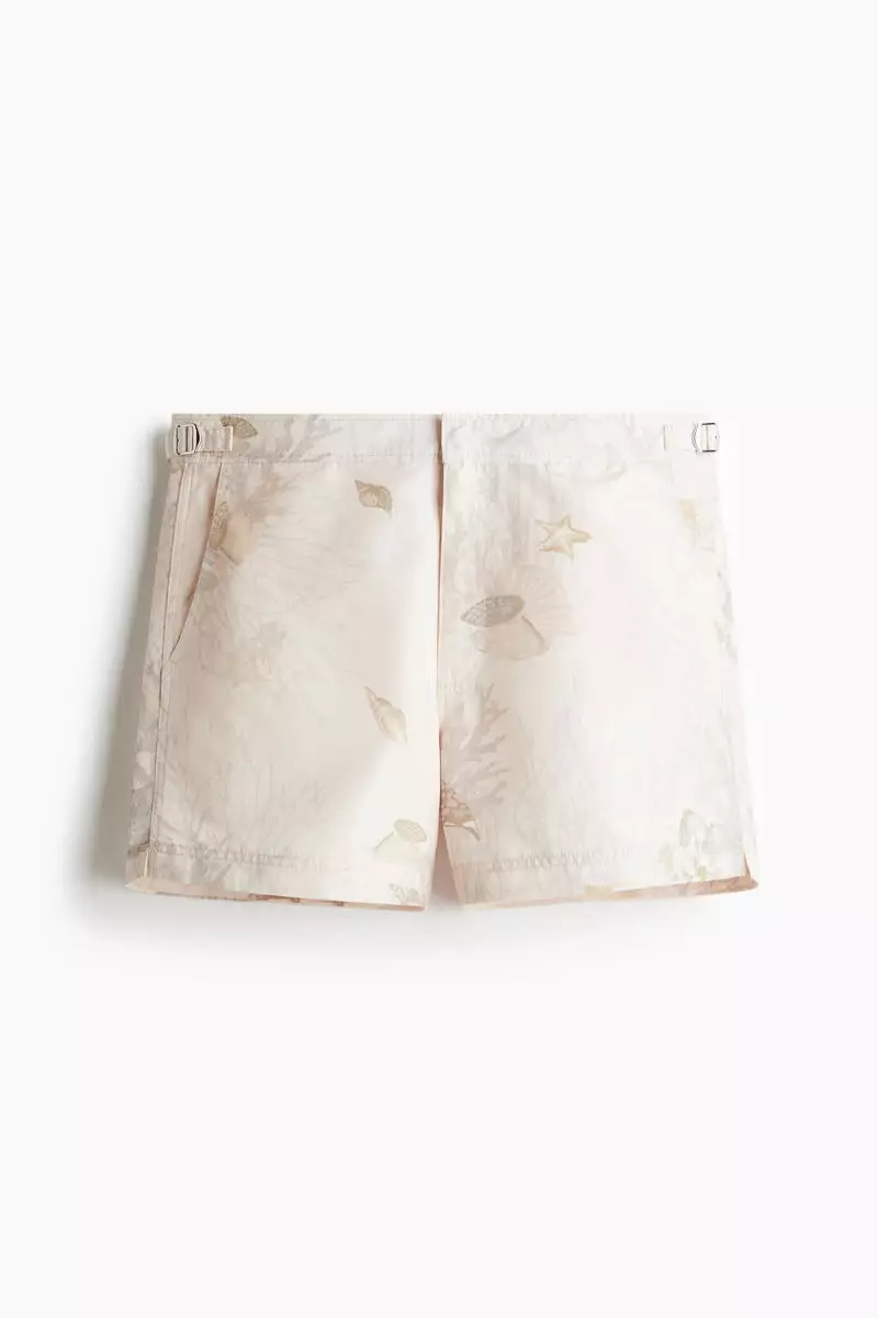 Patterned swim shorts