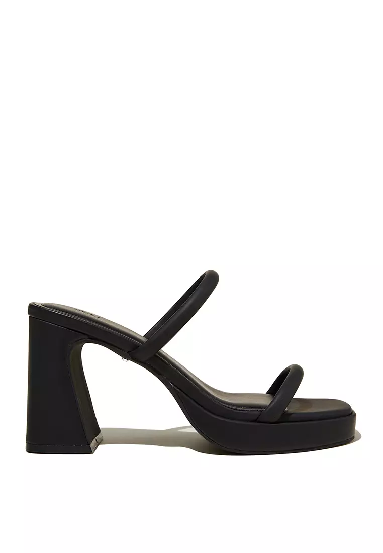 Discount on Rubi  shoes - SKU: Nikki Double Strap Platform Heels