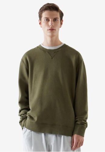COS green Relaxed-Fit Sweatshirt 1F25AAADE91B74GS_1