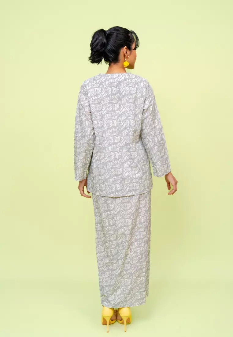 Bayu Somerset Pixie Kurung - Grey