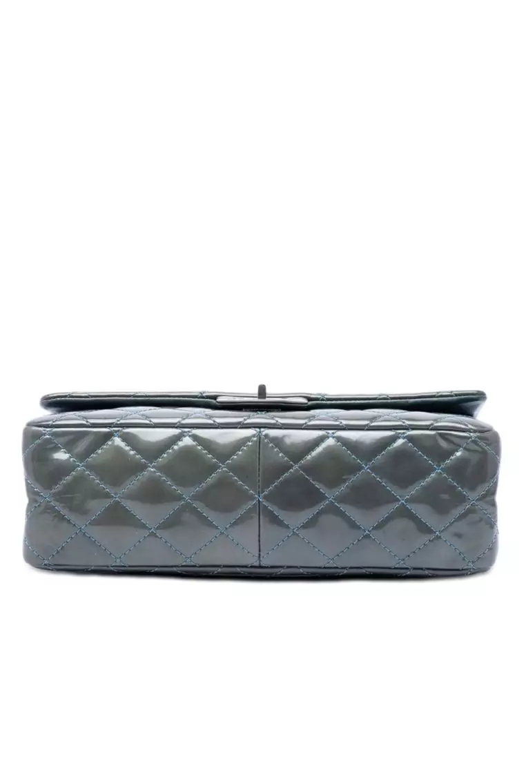 Pre-Loved Chanel Quilted Patent Reissue 2.55 Double Flap 226