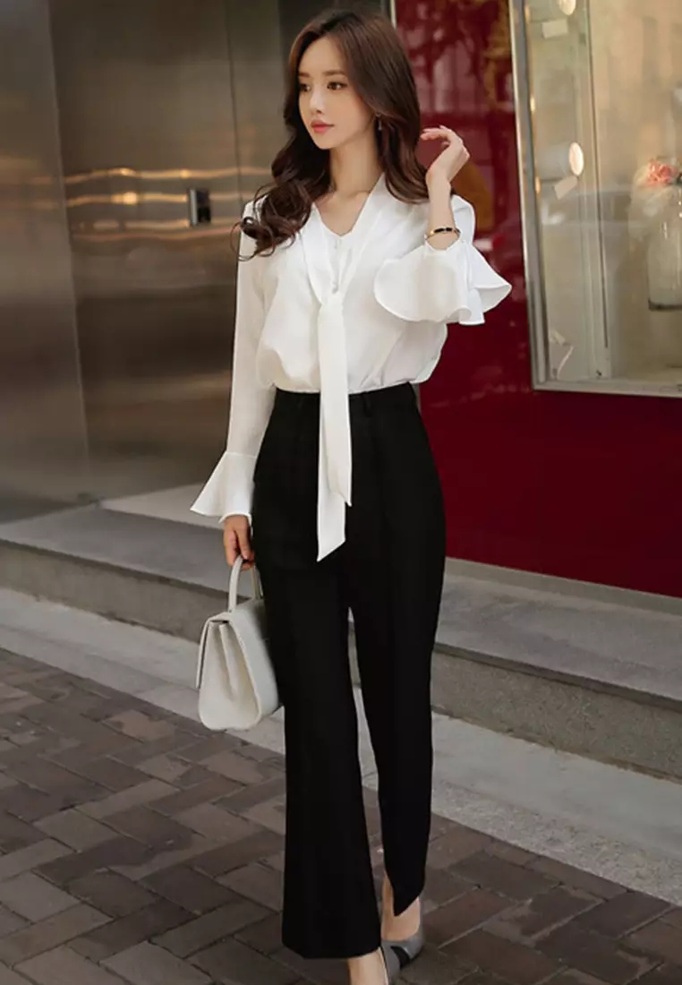 New Black Straight Pant UA032009.
