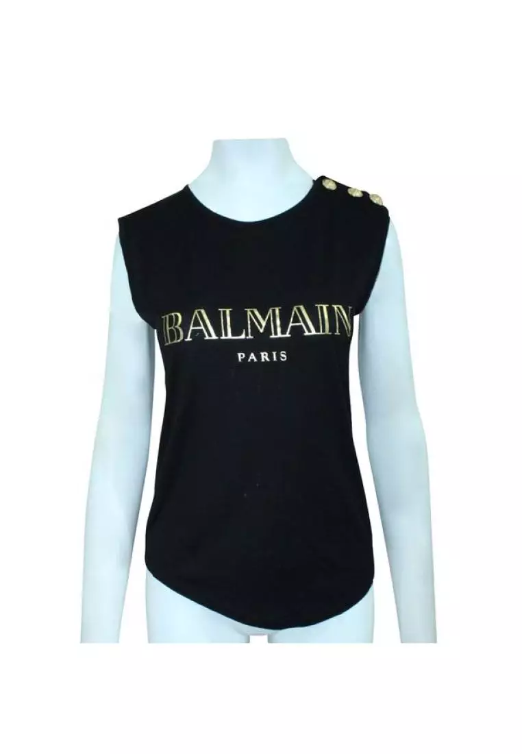 balmain sleeveless shirt