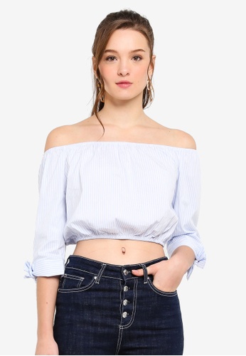 Buy Forever 21 Tie Sleeve Off The Shoulder Top Online On Zalora