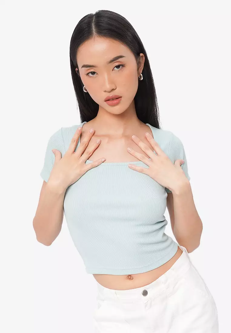 Basic Square Neck T-Shirt