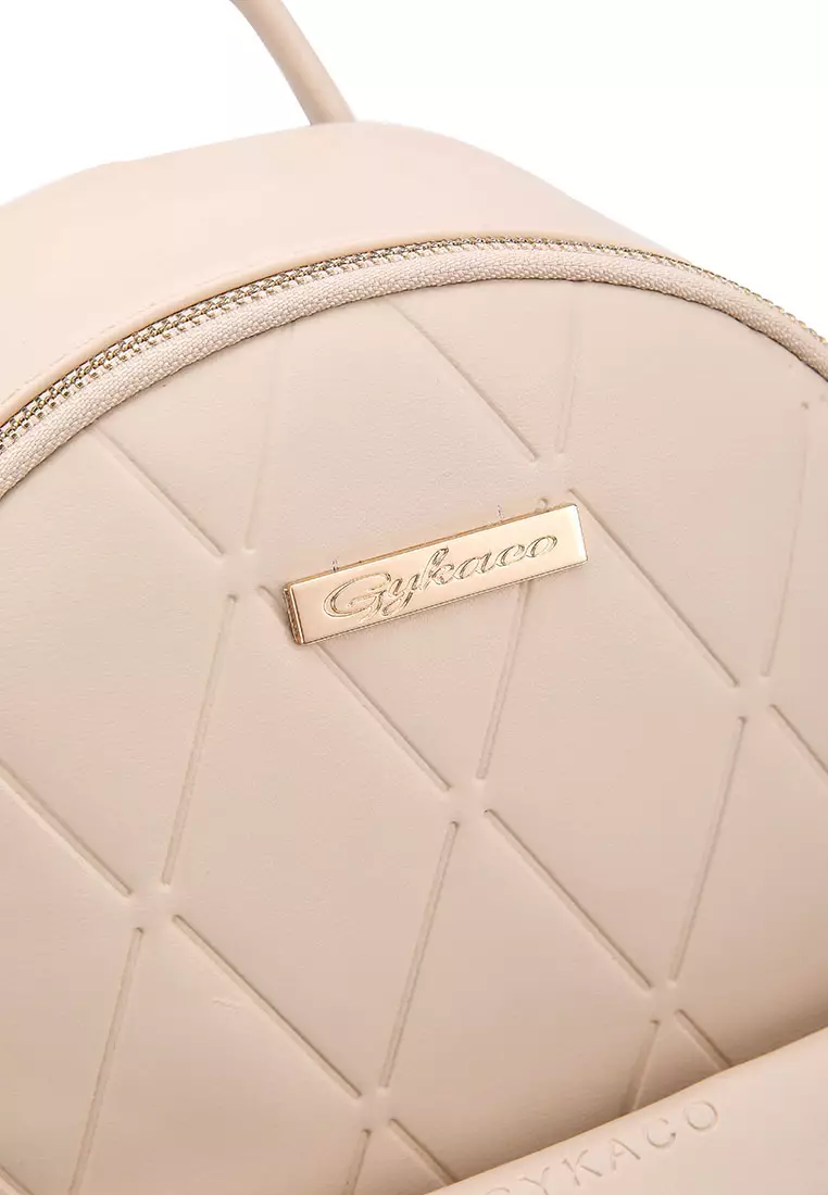 GYKACO KIMA Beige - Tas Ransel Wanita - Fashion Backpack (IMPORT)