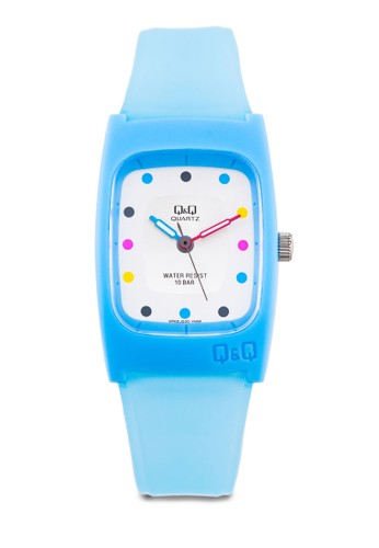 Vesprit hk storeP65J020Y 彩色點點方框手錶, 錶類, 其它錶帶