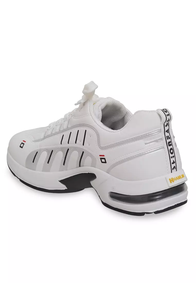 Anando Sepatu Sneakers Pria Anti Slip Casual Sporty Shoes Ringan Material Canvas ORIGINAL - White