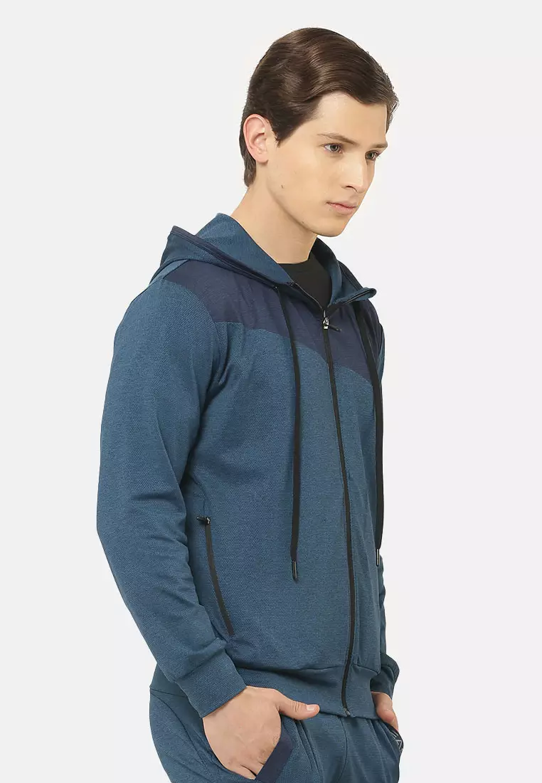 Mens Hoodie Glide Men's Hoodie In Grey Marl Hoodies For Men TOG24