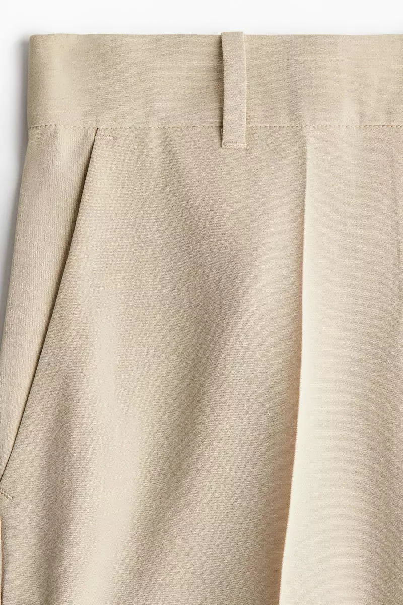 Wide ankle-length trousers